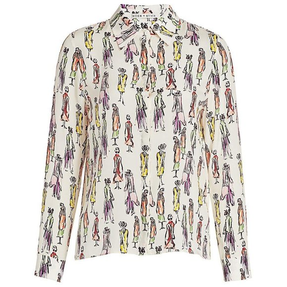 Alice & Olivia Silk Top - Picture 2 of 6